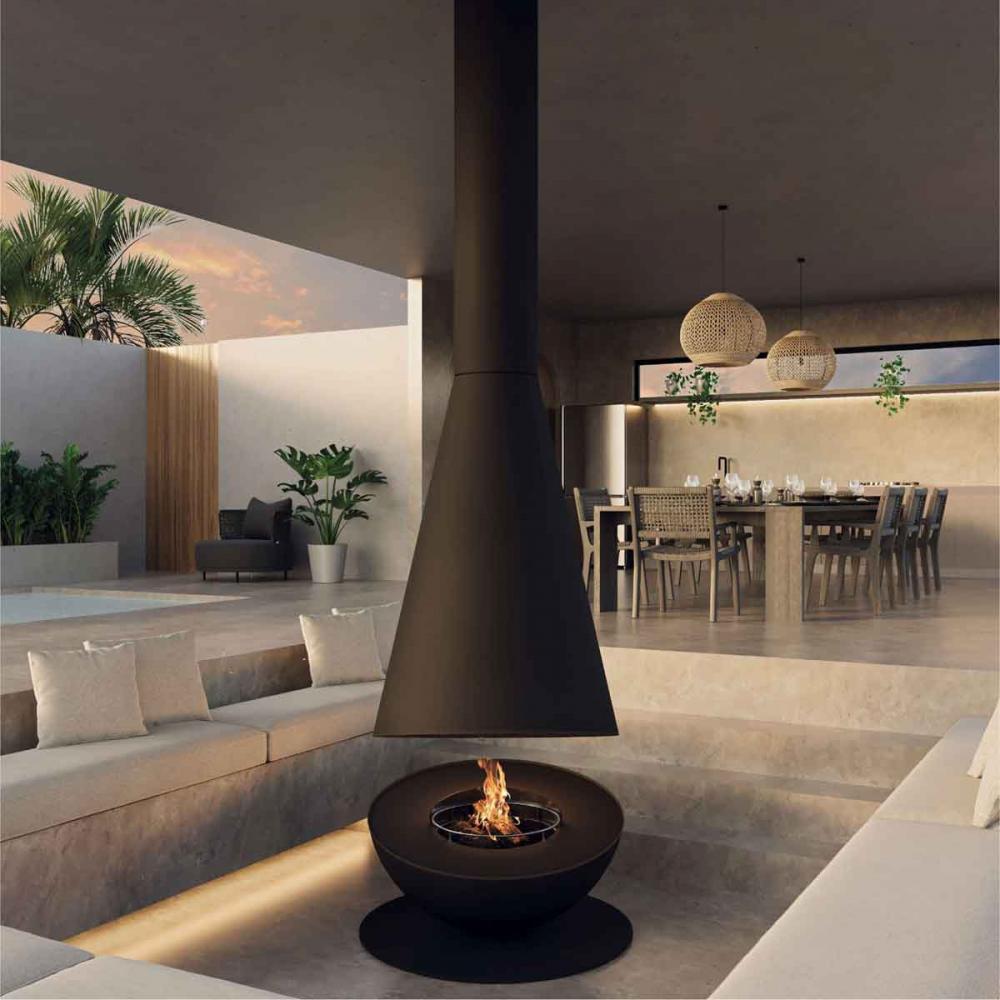 Glammfire Outdoor Kamin Thales Holzfeuer